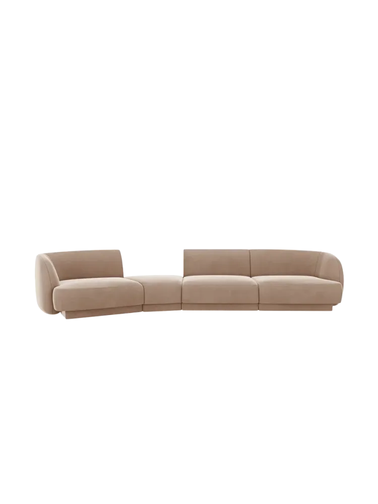Modulares Design Sofa „Miley“ mit abgerundeter Form (6-Sitzer) Chosen by Bloomingloft