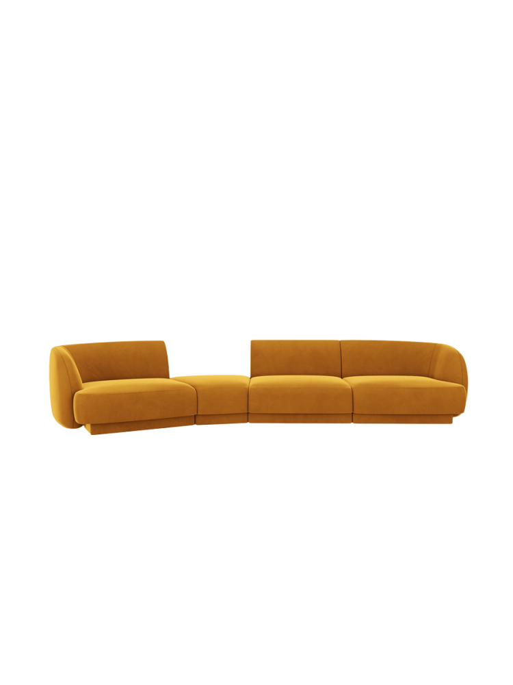Modulares Design Sofa „Miley“ mit abgerundeter Form (6-Sitzer) Chosen by Bloomingloft
