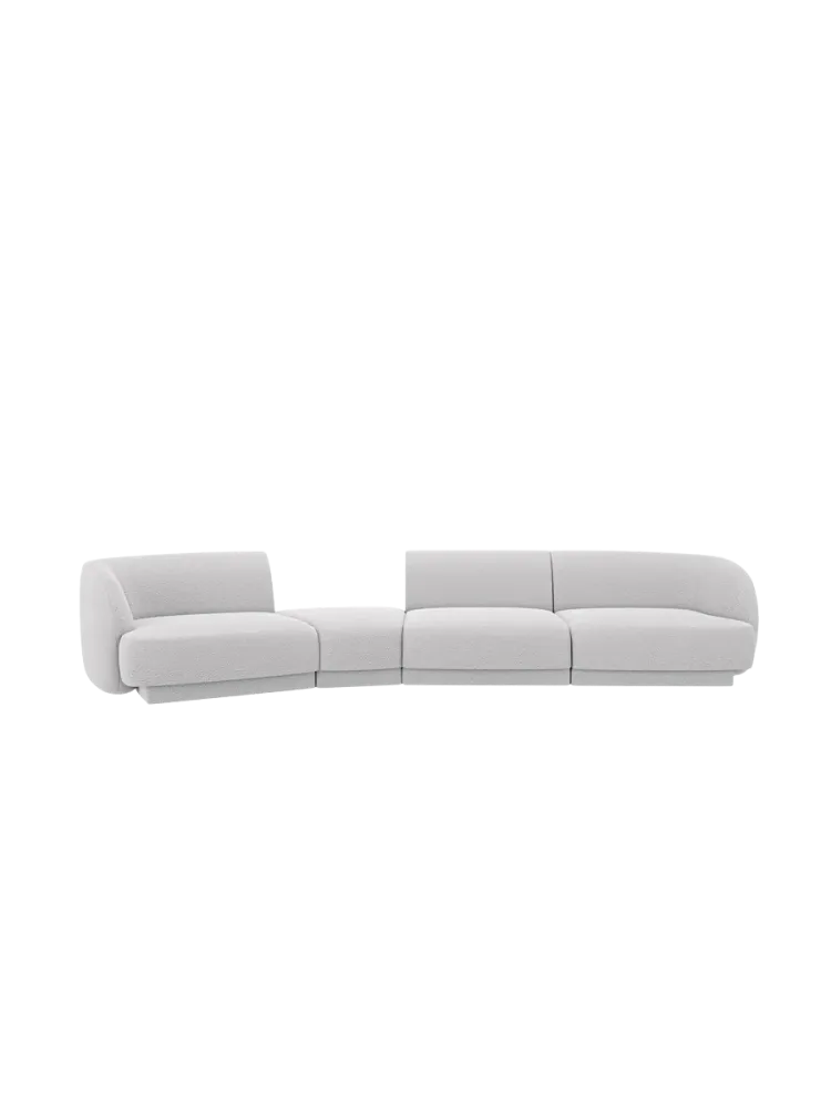 Modulares Design Sofa „Miley“ mit abgerundeter Form (6-Sitzer) Chosen by Bloomingloft