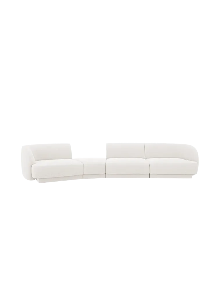 Modulares Design Sofa „Miley“ mit abgerundeter Form (6-Sitzer) Chosen by Bloomingloft