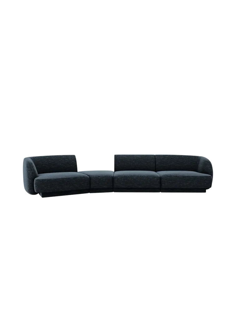 Modulares Design Sofa „Miley“ mit abgerundeter Form (6-Sitzer) Chosen by Bloomingloft