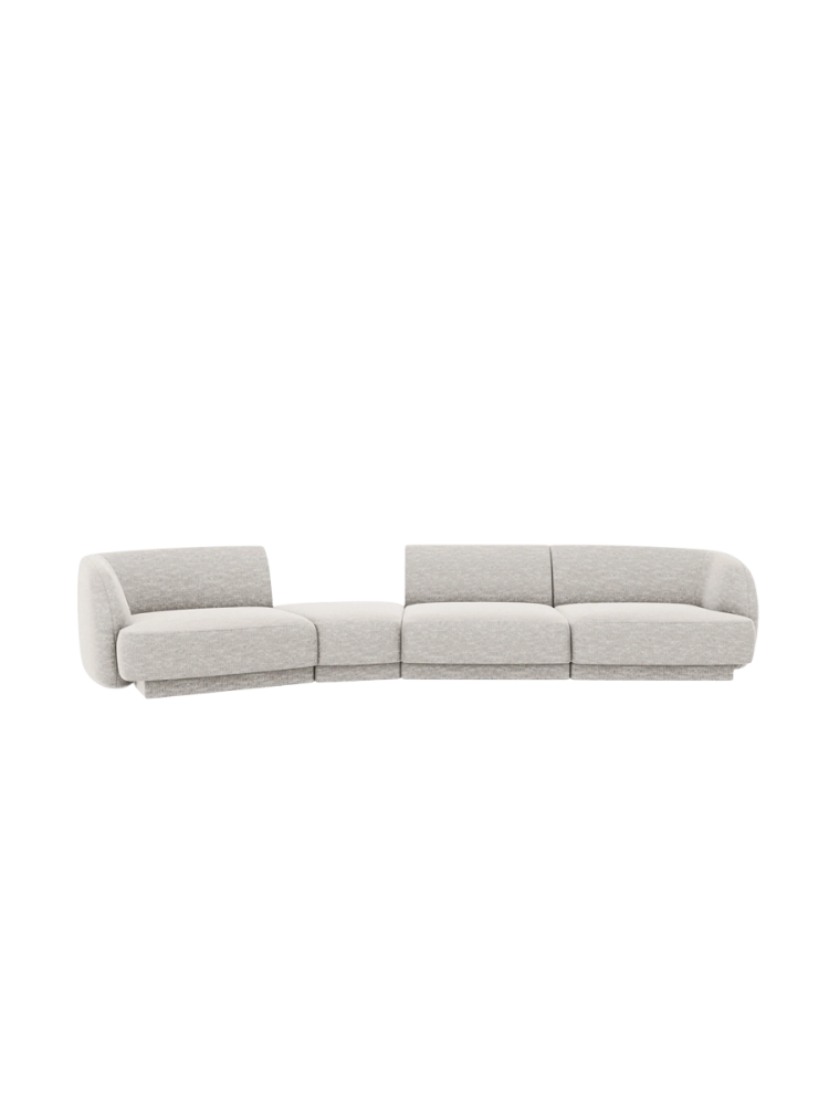 Modulares Design Sofa „Miley“ mit abgerundeter Form (6-Sitzer) Chosen by Bloomingloft
