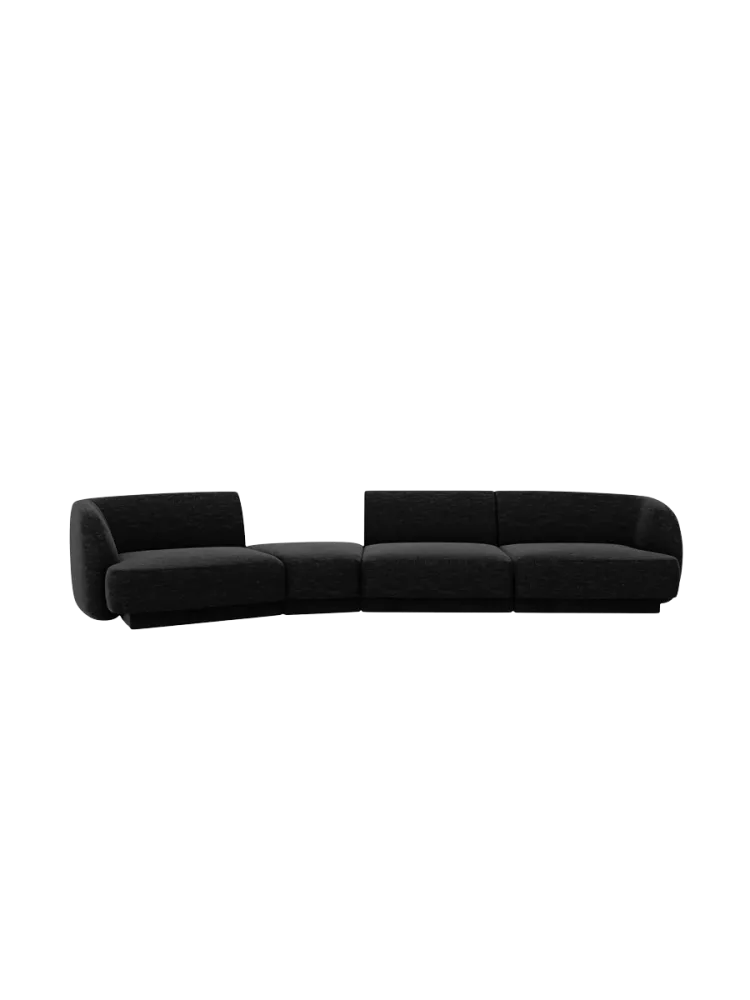 Modulares Design Sofa „Miley“ mit abgerundeter Form (6-Sitzer) Chosen by Bloomingloft