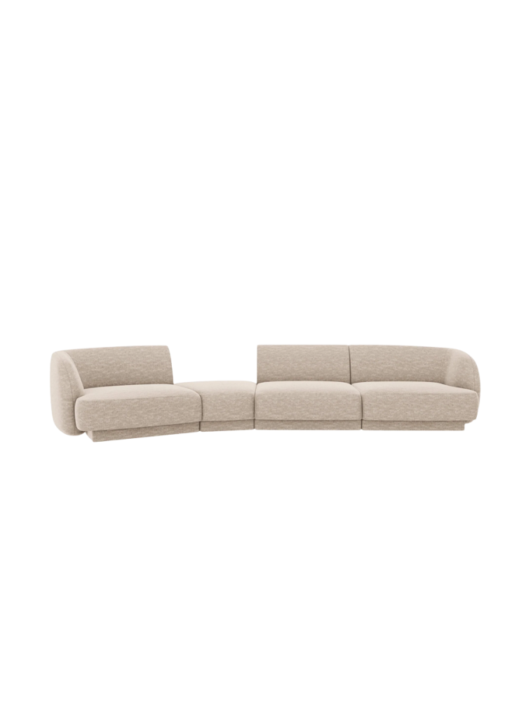 Modulares Design Sofa „Miley“ mit abgerundeter Form (6-Sitzer) Chosen by Bloomingloft