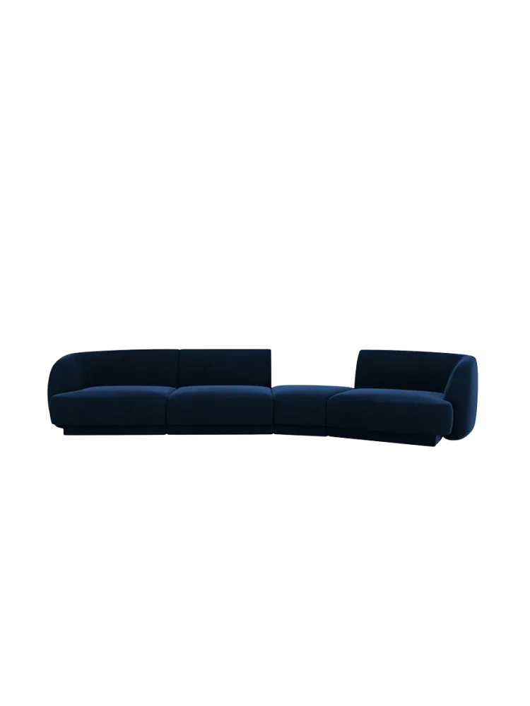 Modulares Design Sofa „Miley“ mit abgerundeter Form (6-Sitzer) Chosen by Bloomingloft