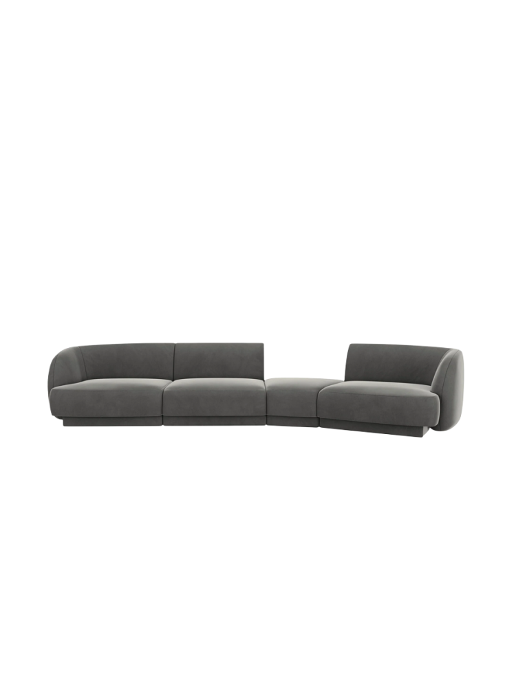 Modulares Design Sofa „Miley“ mit abgerundeter Form (6-Sitzer) Chosen by Bloomingloft