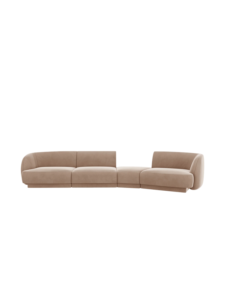 Modulares Design Sofa „Miley“ mit abgerundeter Form (6-Sitzer) Chosen by Bloomingloft