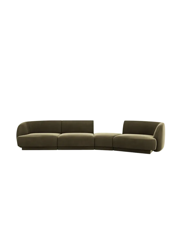 Modulares Design Sofa „Miley“ mit abgerundeter Form (6-Sitzer) Chosen by Bloomingloft