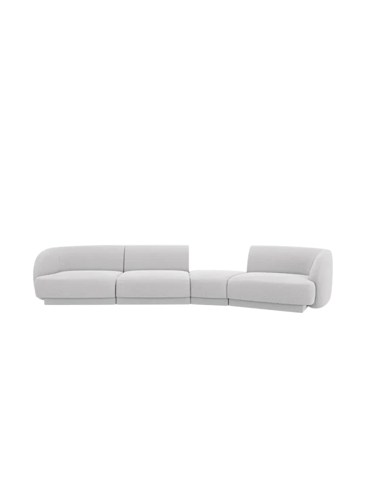 Modulares Design Sofa „Miley“ mit abgerundeter Form (6-Sitzer) Chosen by Bloomingloft