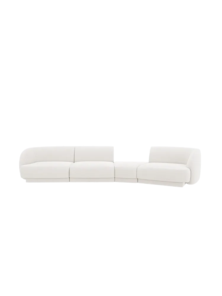 Modulares Design Sofa „Miley“ mit abgerundeter Form (6-Sitzer) Chosen by Bloomingloft
