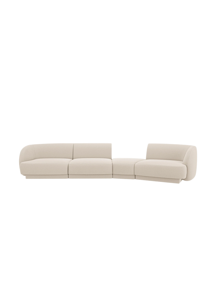 Modulares Design Sofa „Miley“ mit abgerundeter Form (6-Sitzer) Chosen by Bloomingloft