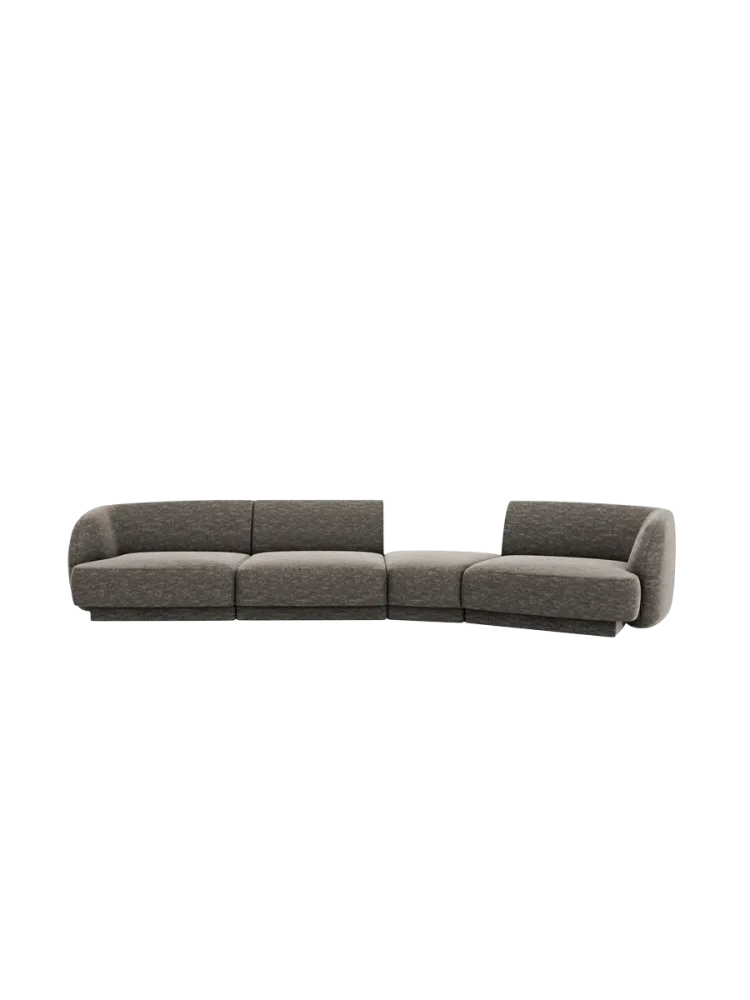 Modulares Design Sofa „Miley“ mit abgerundeter Form (6-Sitzer) Chosen by Bloomingloft