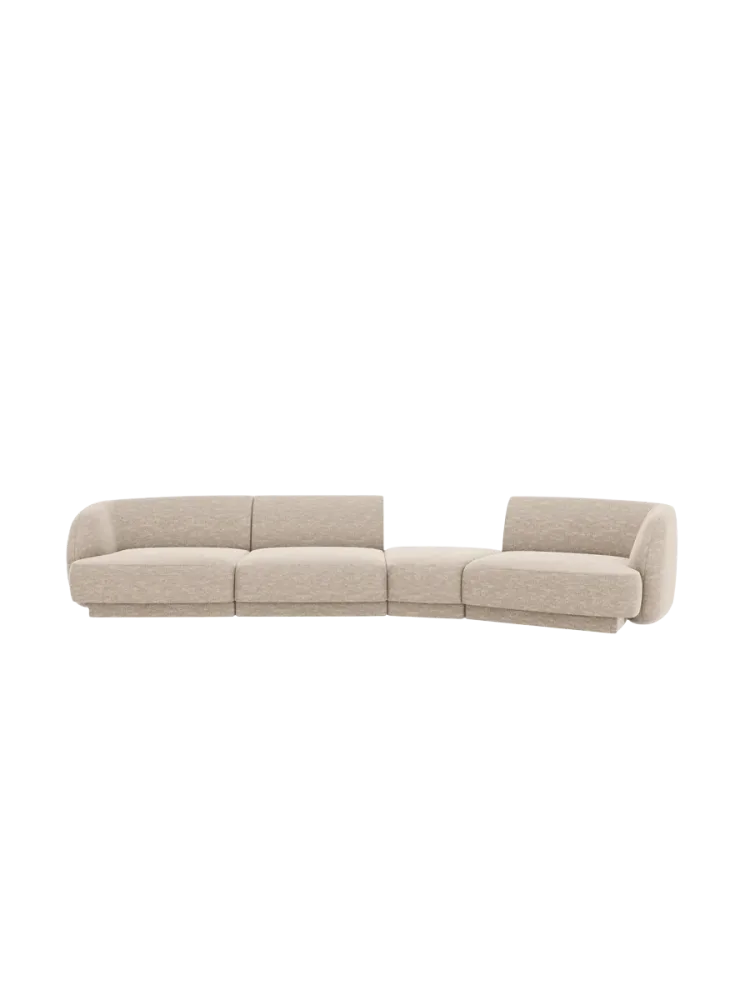 Modulares Design Sofa „Miley“ mit abgerundeter Form (6-Sitzer) Chosen by Bloomingloft