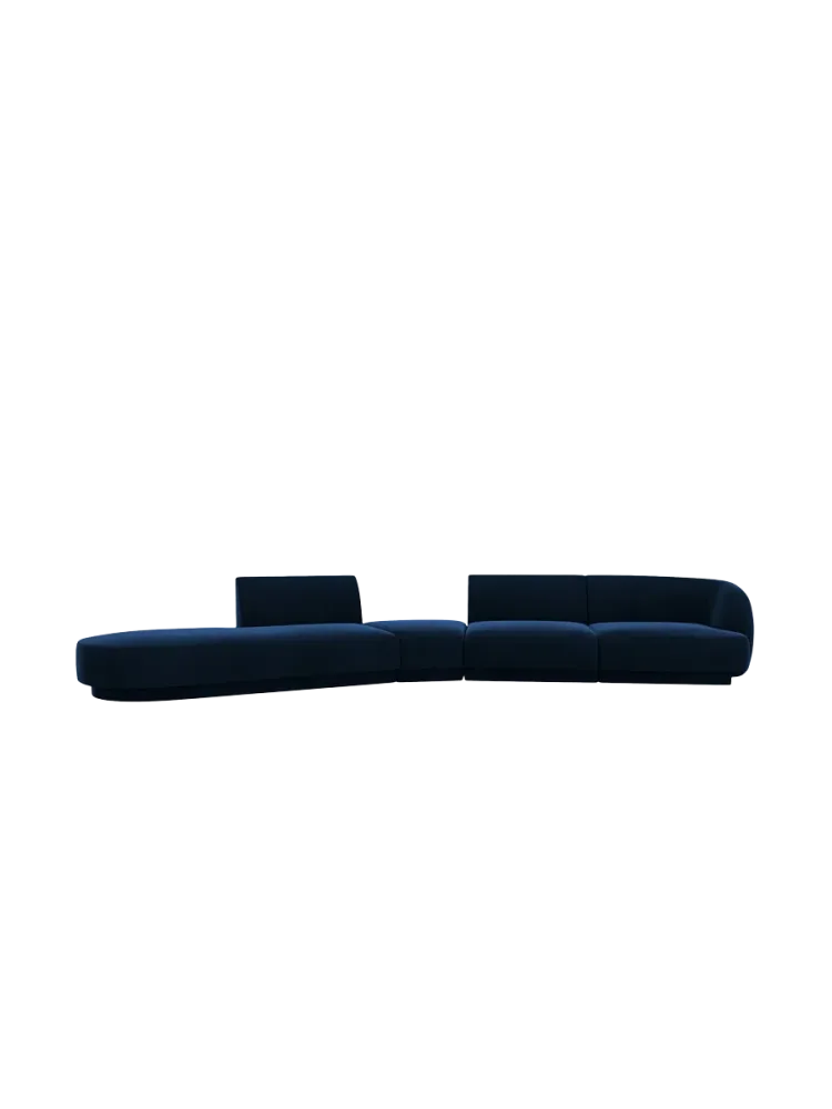 Modulares Design Sofa „Miley“ mit abgerundeter Form (7-Sitzer) Chosen by Bloomingloft