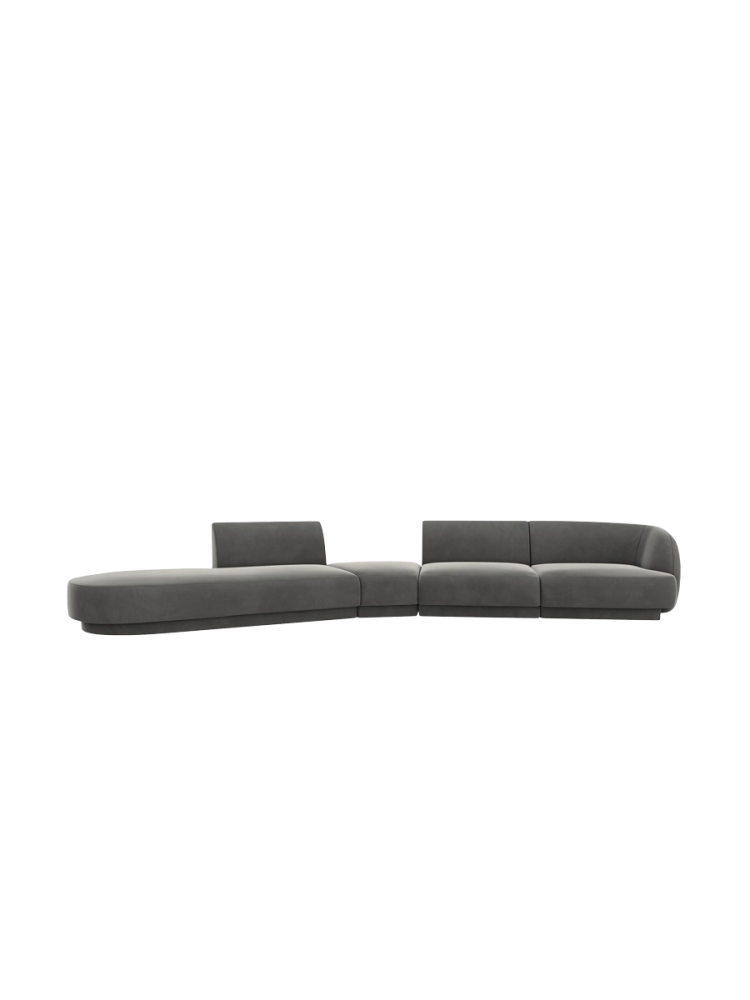 Modulares Design Sofa „Miley“ mit abgerundeter Form (7-Sitzer) Chosen by Bloomingloft