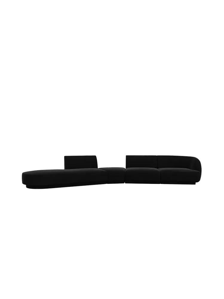 Modulares Design Sofa „Miley“ mit abgerundeter Form (7-Sitzer) Chosen by Bloomingloft