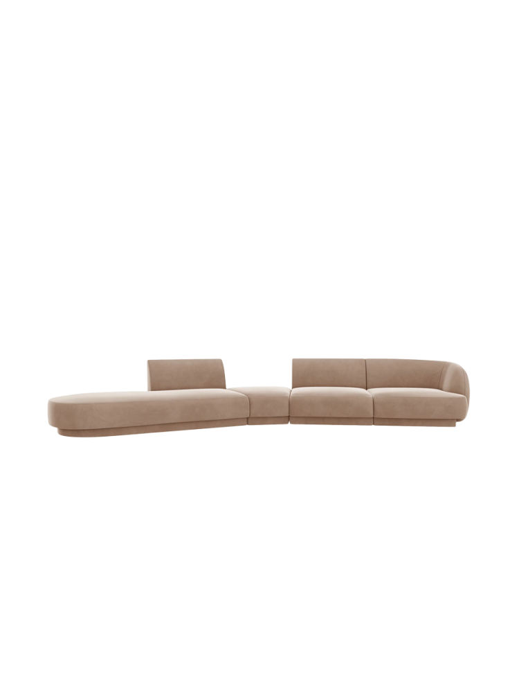 Modulares Design Sofa „Miley“ mit abgerundeter Form (7-Sitzer) Chosen by Bloomingloft