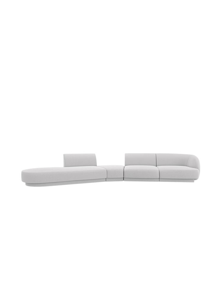 Modulares Design Sofa „Miley“ mit abgerundeter Form (7-Sitzer) Chosen by Bloomingloft
