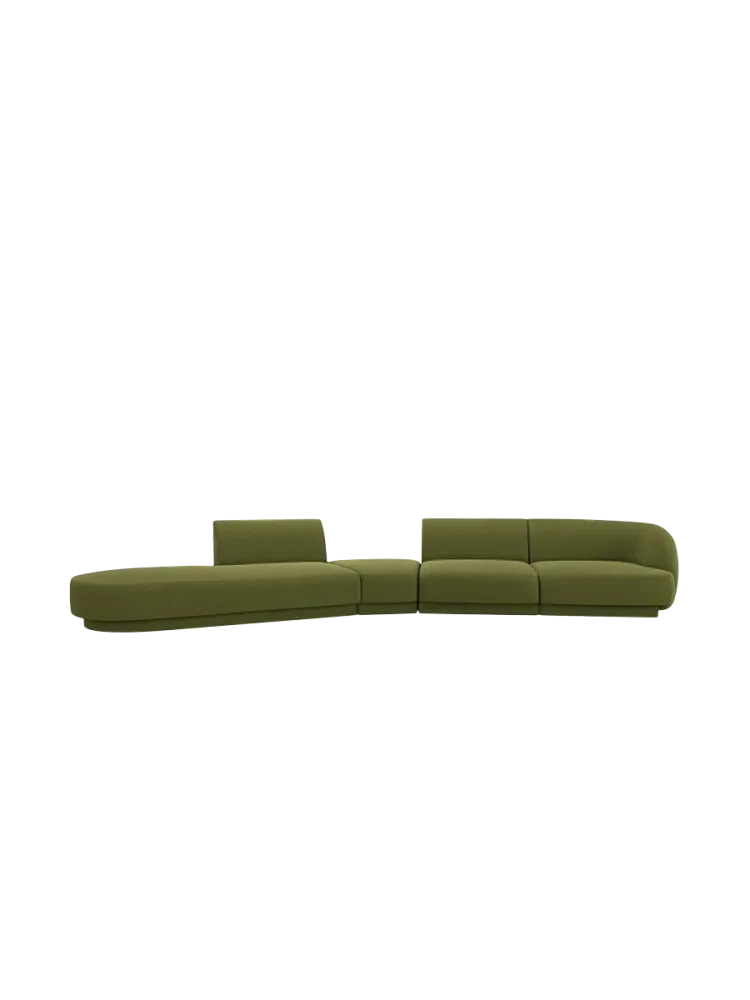 Modulares Design Sofa „Miley“ mit abgerundeter Form (7-Sitzer) Chosen by Bloomingloft