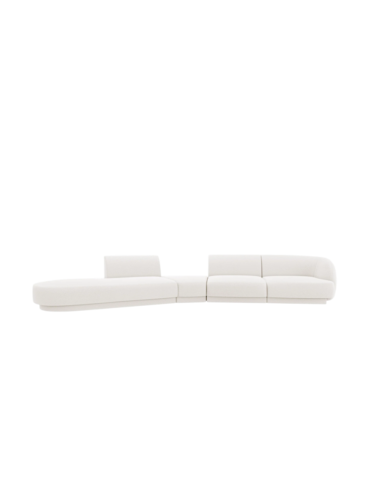 Modulares Design Sofa „Miley“ mit abgerundeter Form (7-Sitzer) Chosen by Bloomingloft