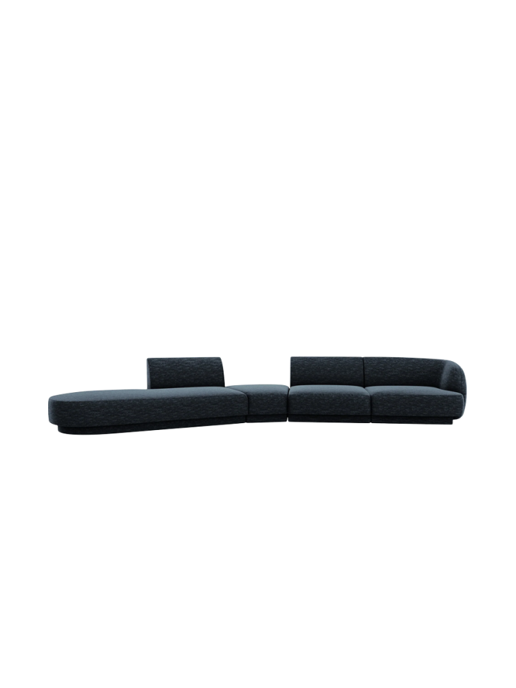Modulares Design Sofa „Miley“ mit abgerundeter Form (7-Sitzer) Chosen by Bloomingloft