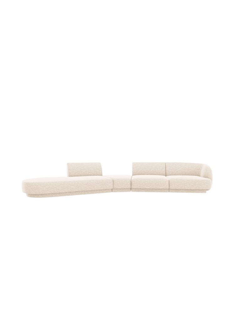 Modulares Design Sofa „Miley“ mit abgerundeter Form (7-Sitzer) Chosen by Bloomingloft