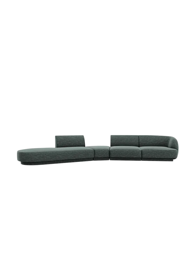 Modulares Design Sofa „Miley“ mit abgerundeter Form (7-Sitzer) Chosen by Bloomingloft