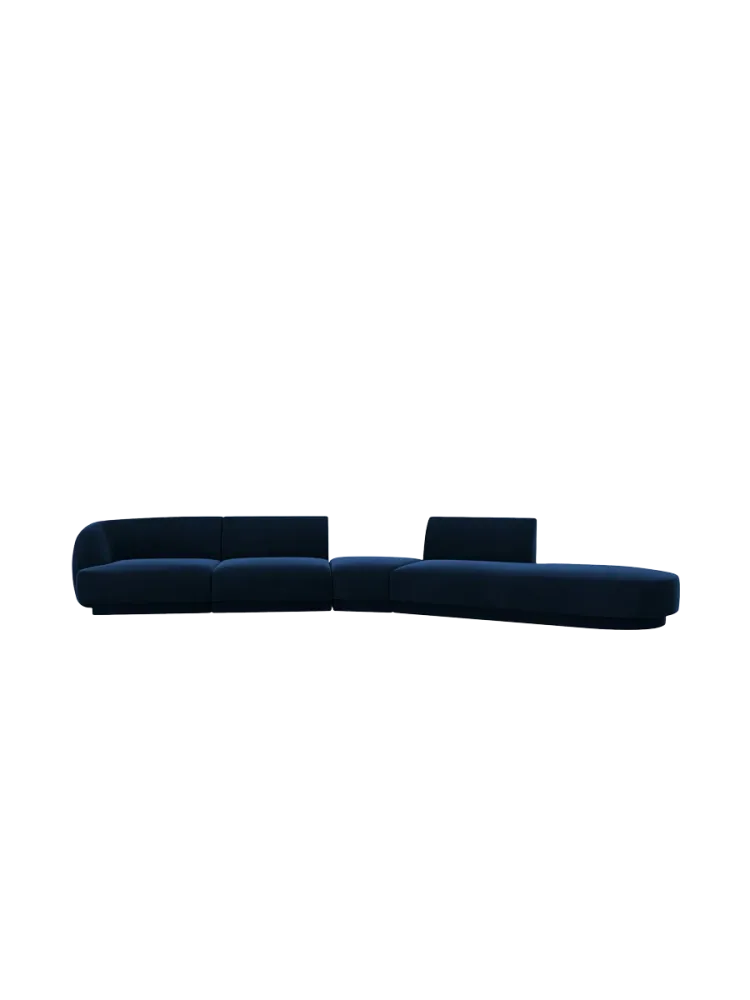 Modulares Design Sofa „Miley“ mit abgerundeter Form (7-Sitzer) Chosen by Bloomingloft