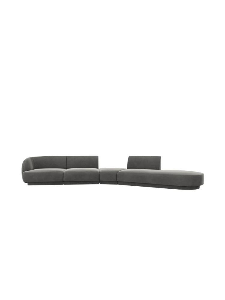 Modulares Design Sofa „Miley“ mit abgerundeter Form (7-Sitzer) Chosen by Bloomingloft