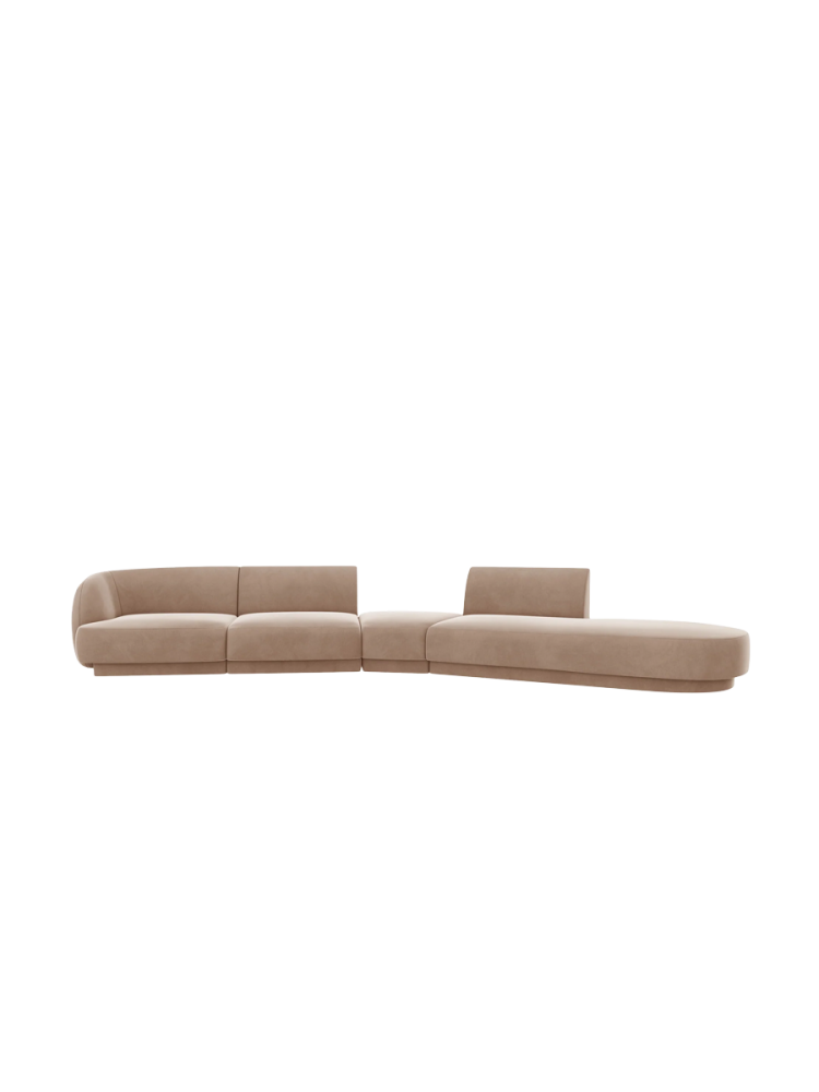 Modulares Design Sofa „Miley“ mit abgerundeter Form (7-Sitzer) Chosen by Bloomingloft