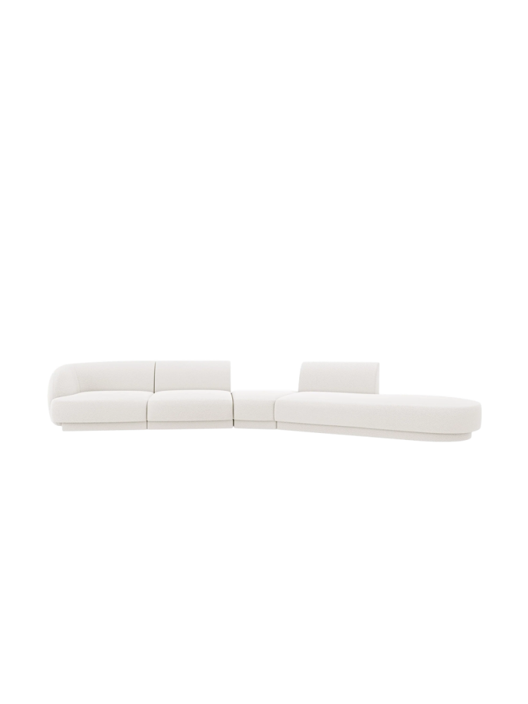 Modulares Design Sofa „Miley“ mit abgerundeter Form (7-Sitzer) Chosen by Bloomingloft
