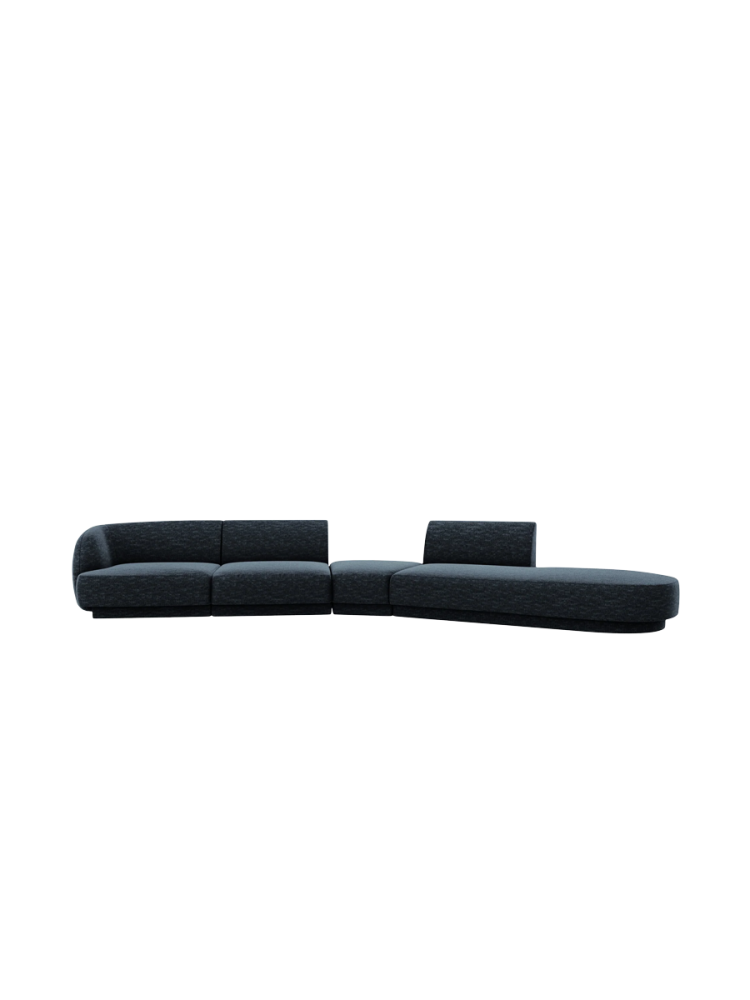 Modulares Design Sofa „Miley“ mit abgerundeter Form (7-Sitzer) Chosen by Bloomingloft