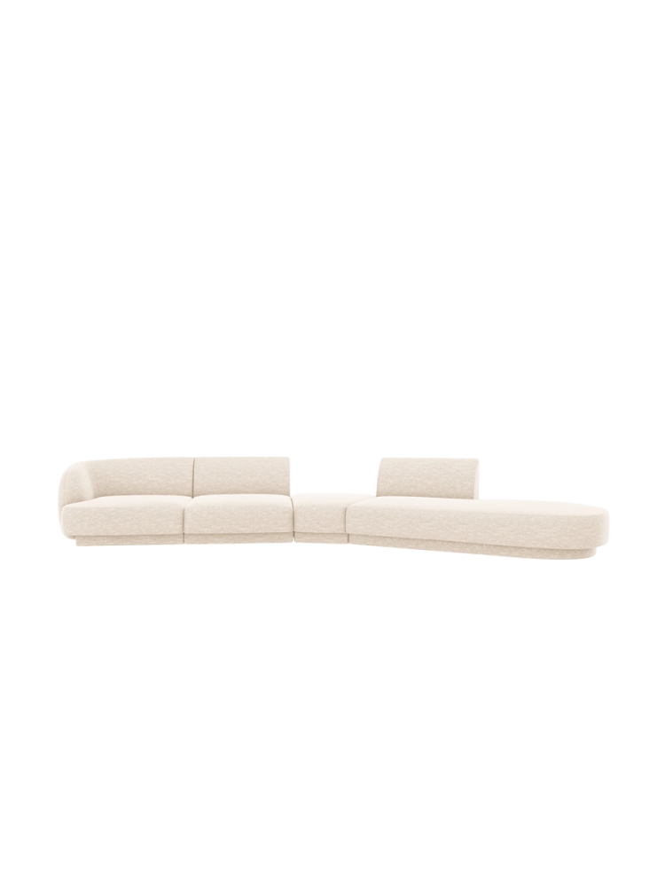 Modulares Design Sofa „Miley“ mit abgerundeter Form (7-Sitzer) Chosen by Bloomingloft
