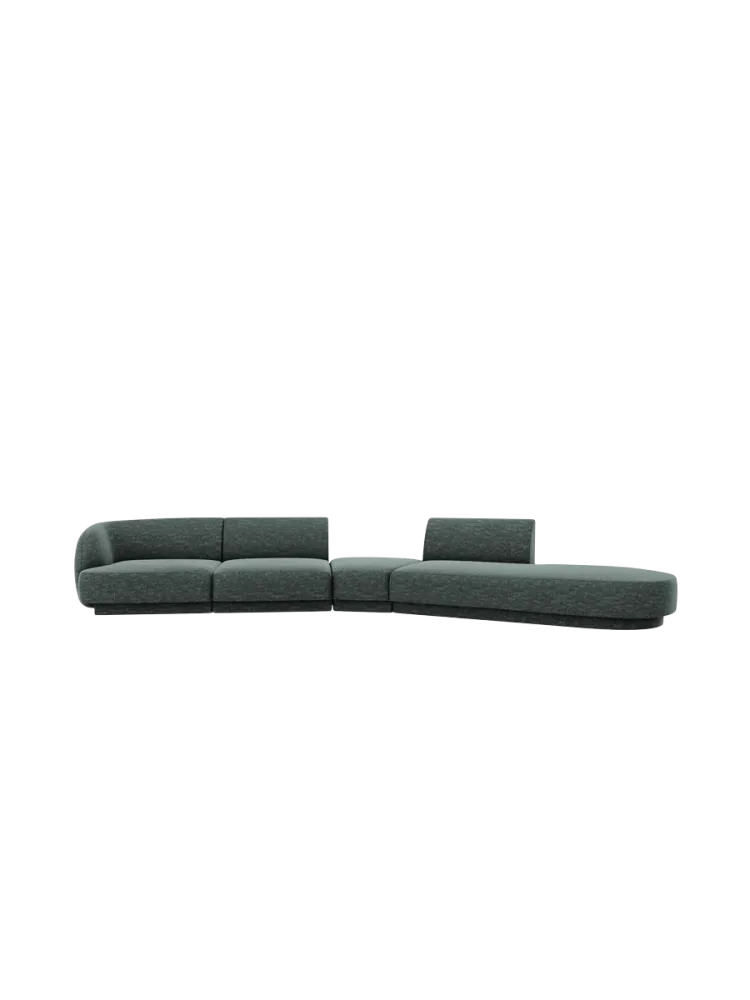 Modulares Design Sofa „Miley“ mit abgerundeter Form (7-Sitzer) Chosen by Bloomingloft