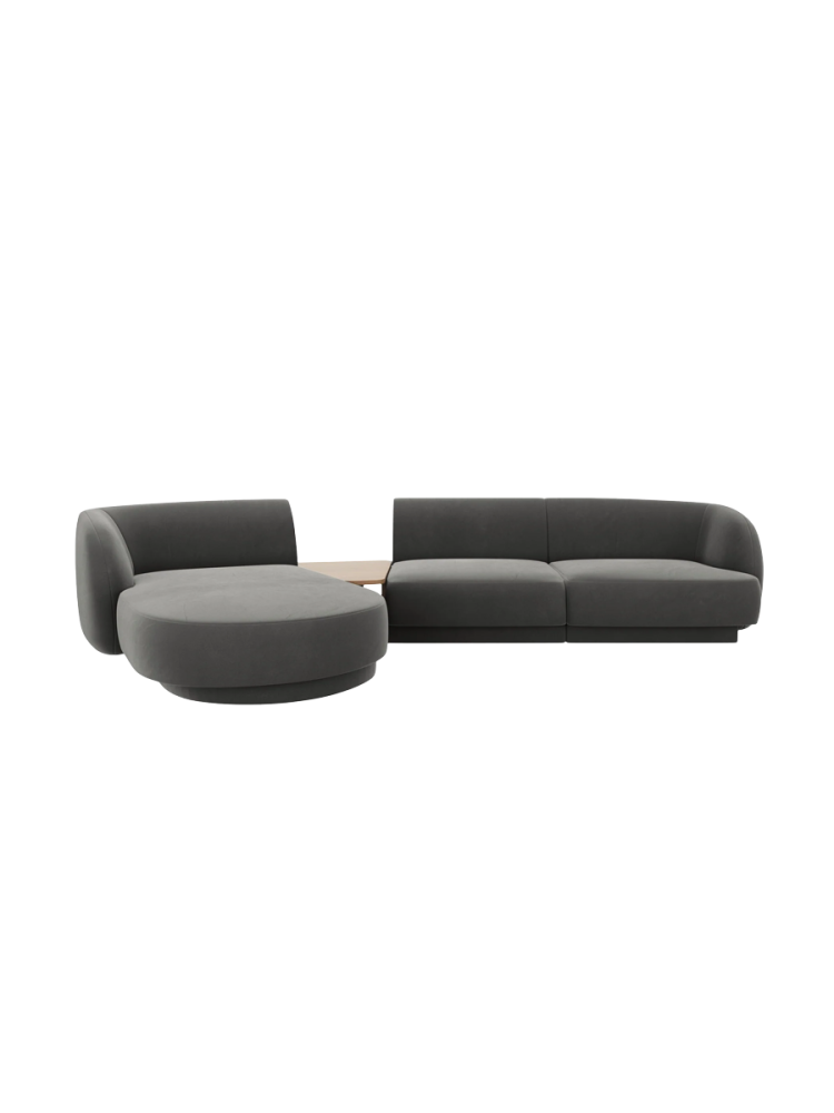 Modulares Design Ecksofa „Miley“ mit Beistelltisch (3-Sitzer) Chosen by Bloomingloft