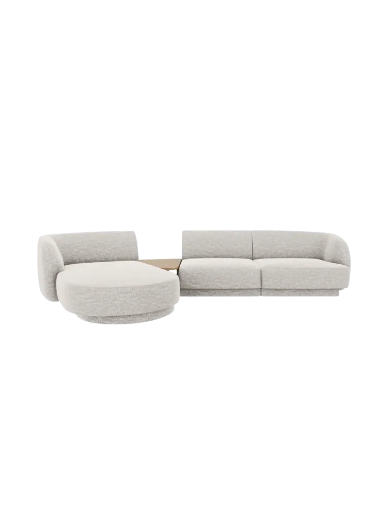 Modulares Design Ecksofa „Miley“ mit Beistelltisch (3-Sitzer) Chosen by Bloomingloft