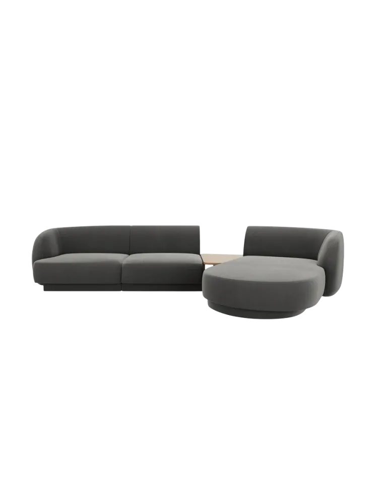 Modulares Design Ecksofa „Miley“ mit Beistelltisch (3-Sitzer) Chosen by Bloomingloft