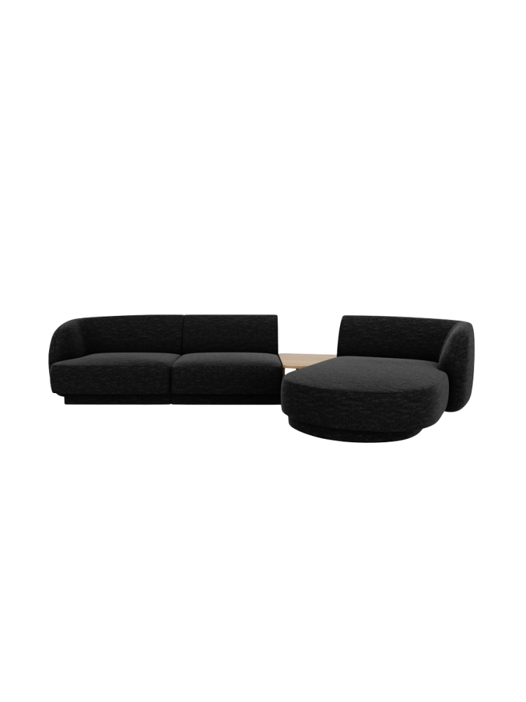 Modulares Design Ecksofa „Miley“ mit Beistelltisch (3-Sitzer) Chosen by Bloomingloft