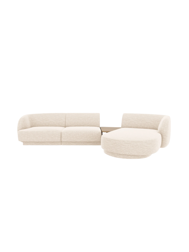 Modulares Design Ecksofa „Miley“ mit Beistelltisch (3-Sitzer) Chosen by Bloomingloft