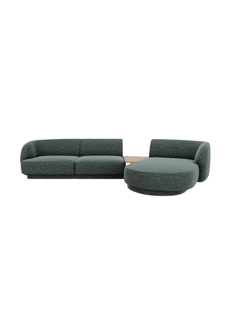 Modulares Design Ecksofa „Miley“ mit Beistelltisch (3-Sitzer) Chosen by Bloomingloft
