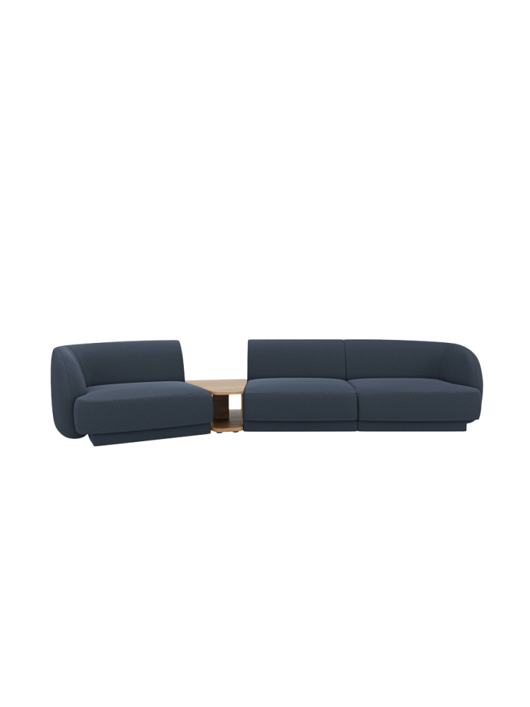 Modulares Design Sofa „Miley“ mit Beistelltisch (3-Sitzer) Chosen by Bloomingloft