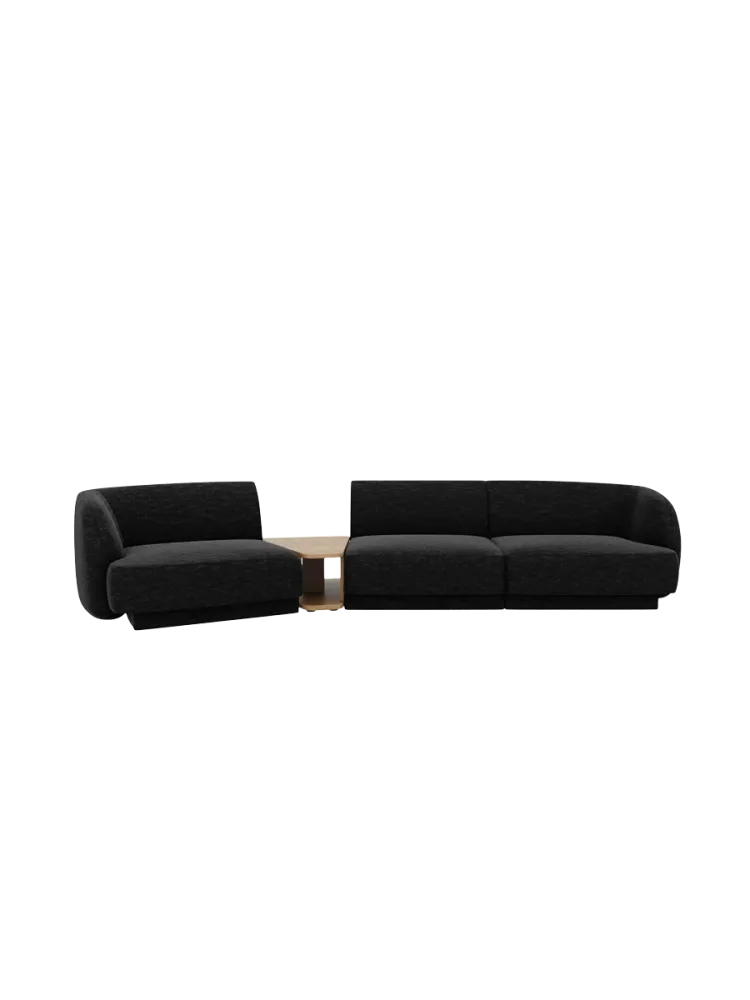 Modulares Design Sofa „Miley“ mit Beistelltisch (3-Sitzer) Chosen by Bloomingloft