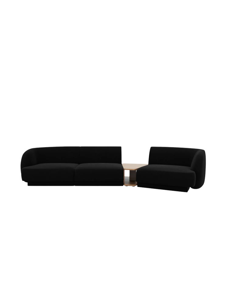 Modulares Design Sofa „Miley“ mit Beistelltisch (3-Sitzer) Chosen by Bloomingloft