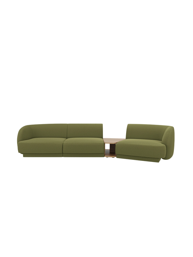 Modulares Design Sofa „Miley“ mit Beistelltisch (3-Sitzer) Chosen by Bloomingloft