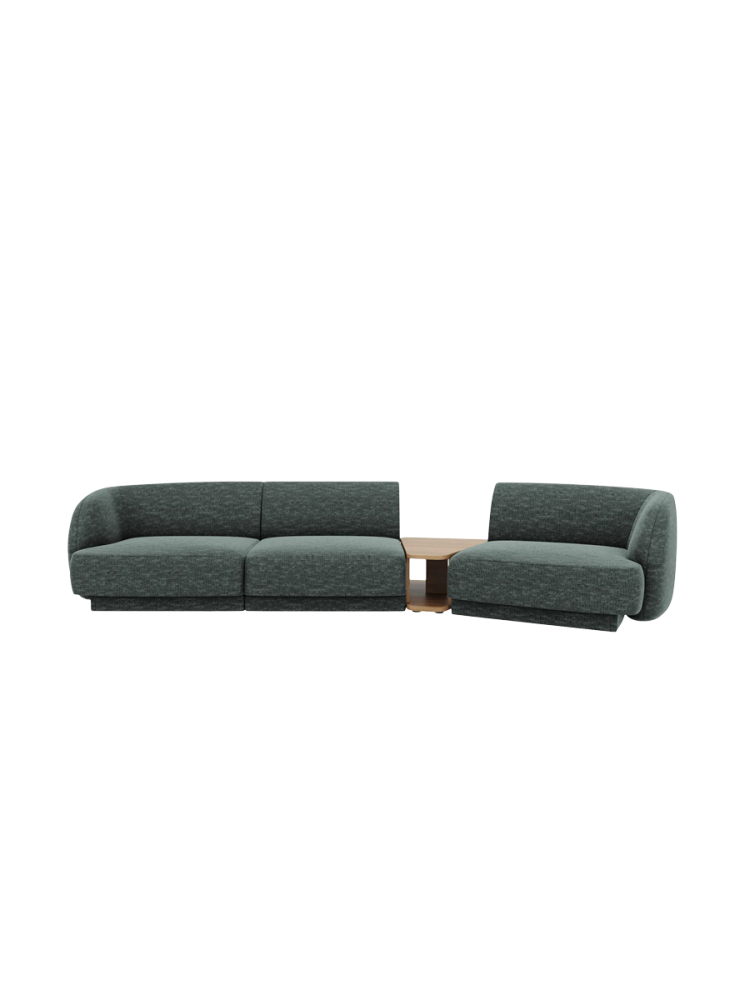 Modulares Design Sofa „Miley“ mit Beistelltisch (3-Sitzer) Chosen by Bloomingloft