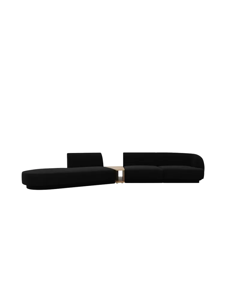 Modulares Design Sofa „Miley“ mit Beistelltisch (4-Sitzer) Chosen by Bloomingloft