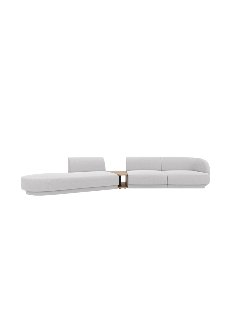 Modulares Design Sofa „Miley“ mit Beistelltisch (4-Sitzer) Chosen by Bloomingloft