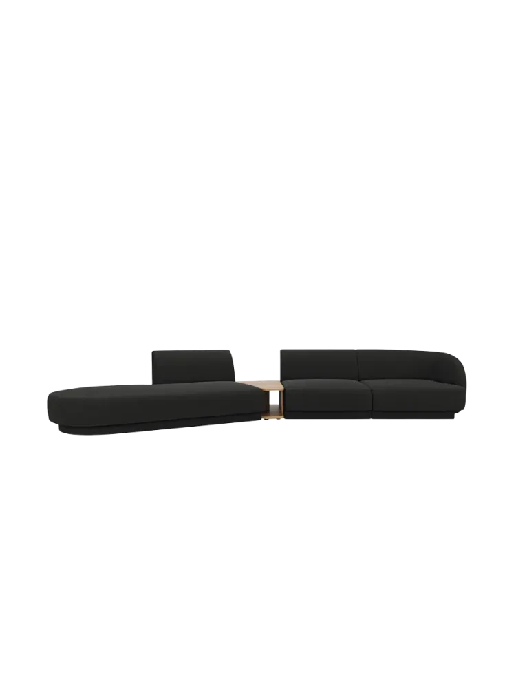 Modulares Design Sofa „Miley“ mit Beistelltisch (4-Sitzer) Chosen by Bloomingloft