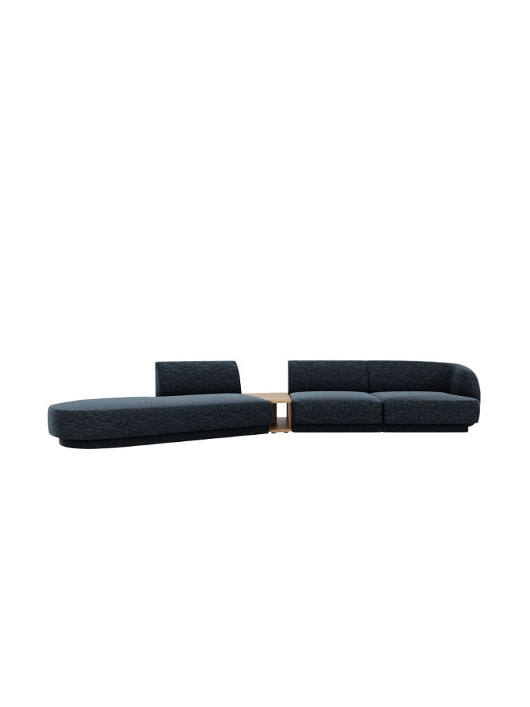 Modulares Design Sofa „Miley“ mit Beistelltisch (4-Sitzer) Chosen by Bloomingloft