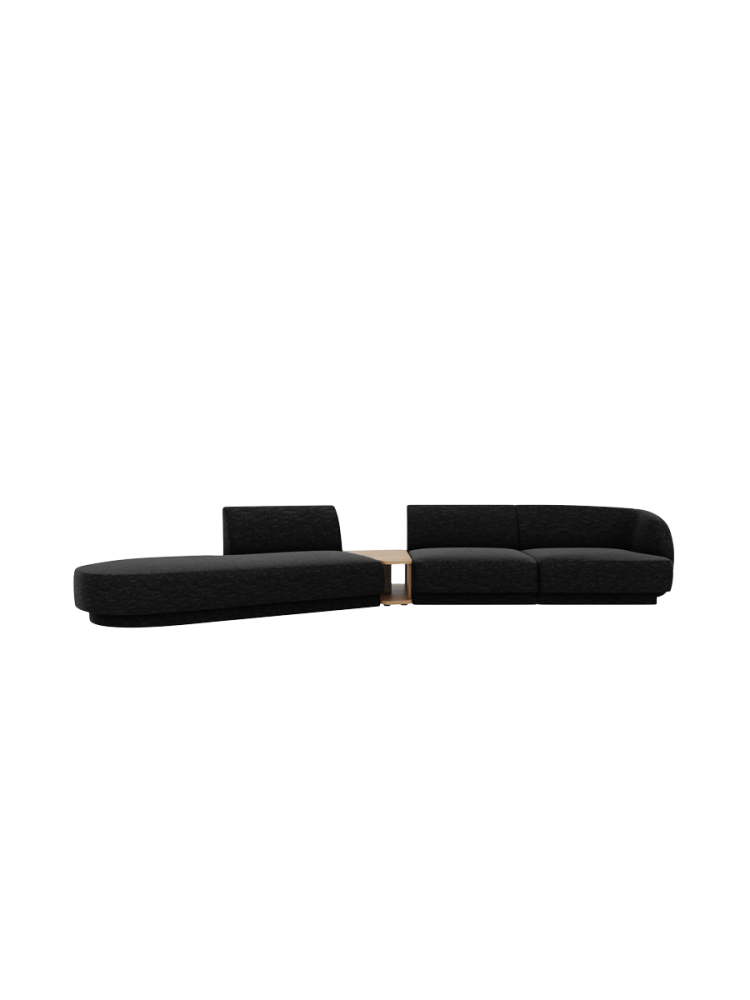 Modulares Design Sofa „Miley“ mit Beistelltisch (4-Sitzer) Chosen by Bloomingloft